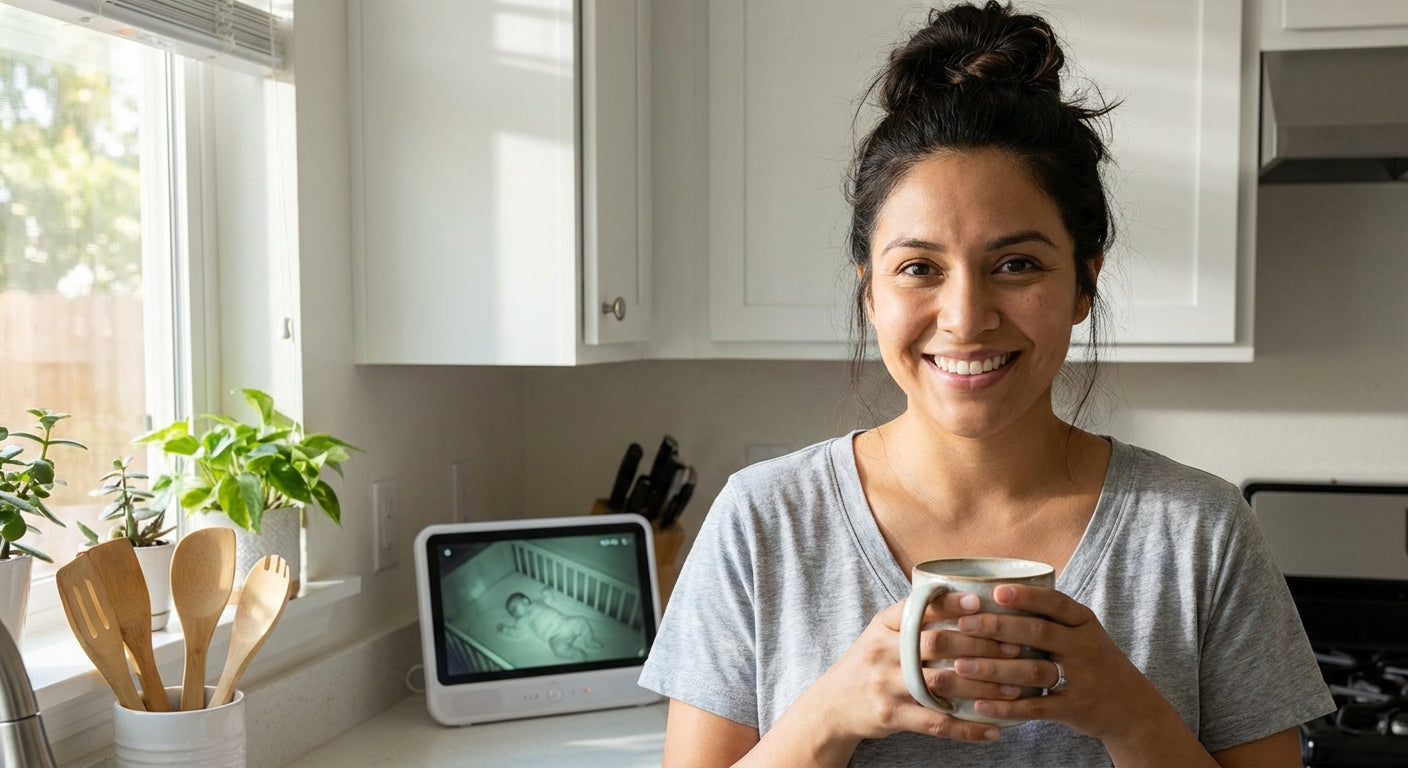 Relieved mom morning selfie