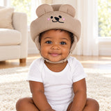 TummyHush Soft Landing Cap — Bear · Coffee
