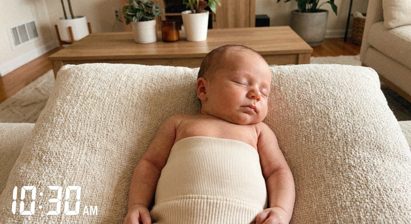 Sleeping baby 10:30am